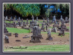 An der Strasse zum Keokea Beach Park liegt der Hongwanji Mission Friedhof Halaula