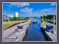 Die Weserschleuse in Hastedt