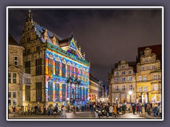 Illuminiert - der Marktplatz mit Schütting