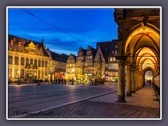 Marktplatz vor dem Rathaus