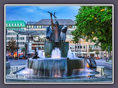 Neptunbrunnen - seit 1991 auf dem Domshof