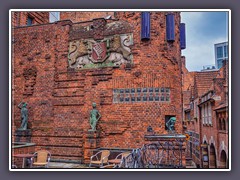 Paula Modersohn Becker Museum - Dachterrasse mit Blick zur Böttcherstraße