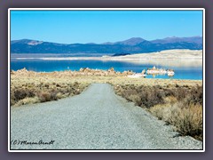 Mono Lake - Zufahrt zum Salzsee