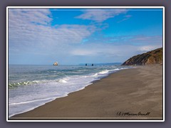 Am Strand vom Visitor Center am Redwood Statepark