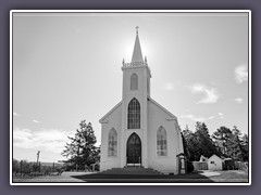 Ansel Adams und der Film die Vögel machten die Kirche bekannt