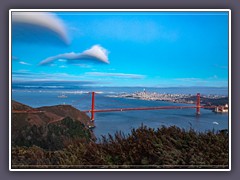 Blick auf Brücke vom Headlands Lookout