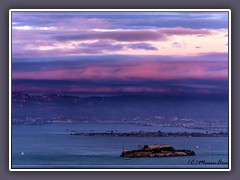 Sonnenuntergang über der San Francisco Bay