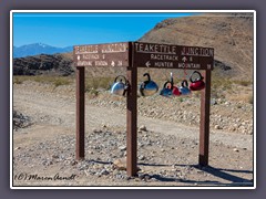 Auf dem Weg zum Racetrack - Kreuzung Teakettle Junction