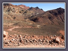 Beliebte Offroad Strecke durch das Death Valley