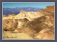 Bizarre Erosionslandschaft im Gebirgszug der Amargosa Range 