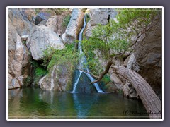 Der zauberhafte Wasserfall führt das ganze Jahr hindurch Wasser