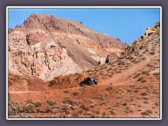 Die Fahrt zum Titus Canyon über den Red Pass