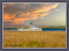 Shrimpboat im Mississippidelta