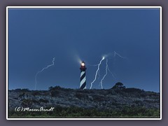 Gewitter am St Augustine Leuchtturm