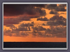 Die Sonne geht auf vor Miami Beach