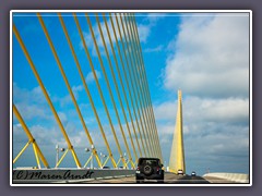 Auf dem Sunshine Skyway unterwegs nach St Petersburg 