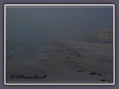 Lido Key im dunklen Nebel