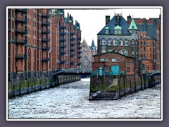 Eis in der Speicherstadt