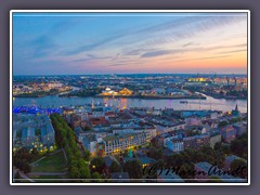 Hamburg von oben - Blick Richtung Musicaltheater