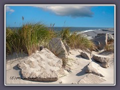 Steiniger Dünenstrand