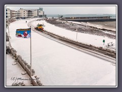 Helgoland verschneit