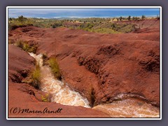 Rote Erde des Waimea Canyons