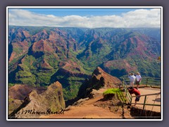 Waimea Canyon 22 km lang und über 1000 m tief