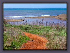 Weg zur Beach am russischen Fort