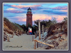 Darßer Ort - der Leuchtturm ist ein Seefeuer an der Ostsee bei Prerow  auf Fischland Zingst 