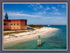 Florida - Dry Tortugas Island mit Fort und Leuchtturm