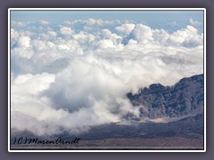 Wolken im Haleakala Crater Summit