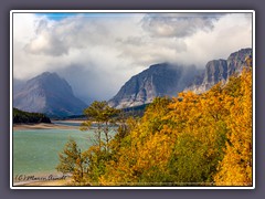 Lake Sherburne in der Many Glacier Region