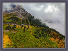 Panoramastrecke mit gewaltiger Kulisse durch eine gigantische Bergwelt