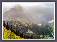 Ausblicke bei Regenwetter - Going to the Sun Road