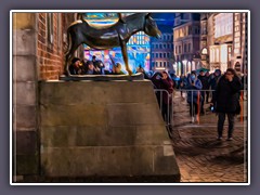 Bremen - Stadtmusikanten Schatten