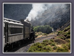 Die White Pine Historical Railroad Foundation betreibt einen Museumszug in Ely