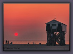 St Peter Ording - ein Tag geht zu Ende