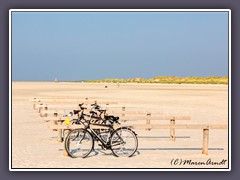 St Peter Ording - mit dem Fahrrad auf dem Strand
