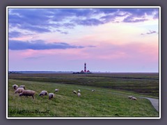 Westerhever - einr der bekanntesten Leuchttürme Deutschlands