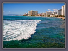 Berühmte Waikiki Beach