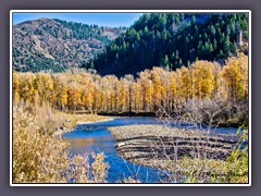 Dolores River am Highway 145 von Cortes in Colorado nach Moab in Utah