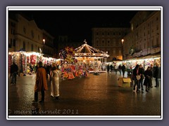 Der Weihnachtsmarkt auf der Piazza Navona