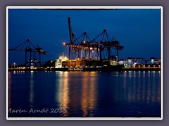 Altenwerder bei Nacht