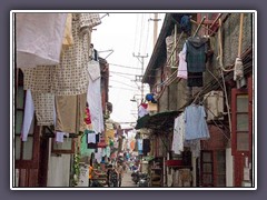 Alte Gasse im Yu Yuan Garden Distrikt