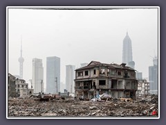 Altes muss weichen - überall in Shanghai