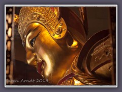 Eine der vielen Kostbarkeiten im Jade Buddha Tempel