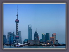 Blaue Stunde in Pudong