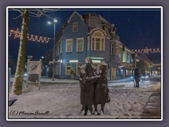 Osterholz Scharmbeck - Winter vor dem Central Theater 