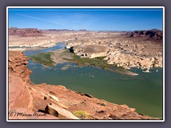 Colorado River aufgestaut zum Lake Powell