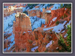 Winterlandschaft mit Hoodoos